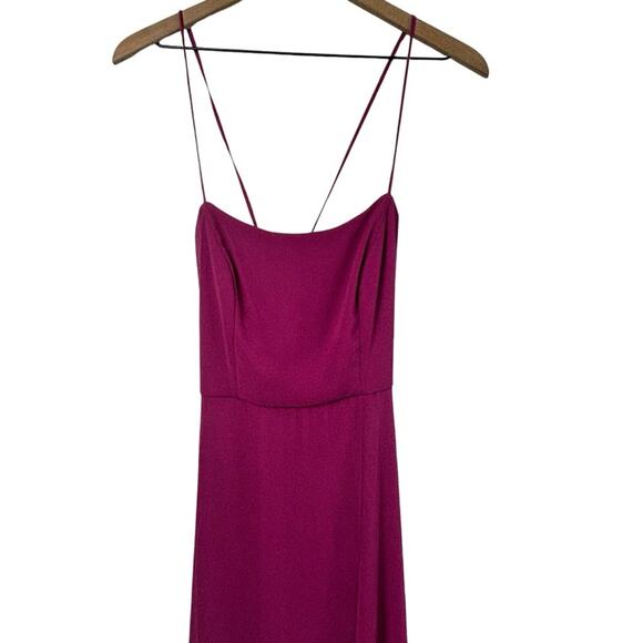 AFTER SIX WOMEN'S SCOOP NECK CONVERTIBLE TIE-STRAP MAXI DRESS WITH FRONT SLIP 8 - Picture 6 of 9